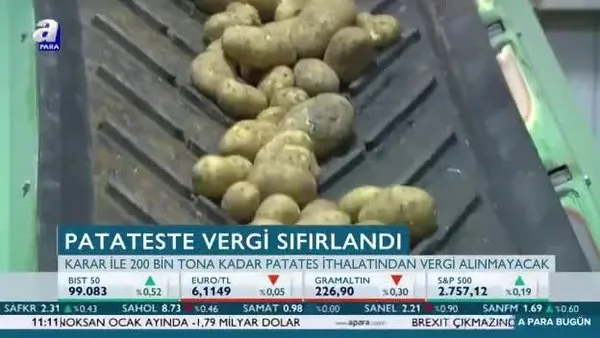 Patateste vergi sıfırlandı