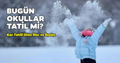 BUGÜN OKULLAR TATİL Mİ? Valilik o iller için duyurdu! 26 Şubat Çarşamba kar tatili olan iller ve ilçeler listesi