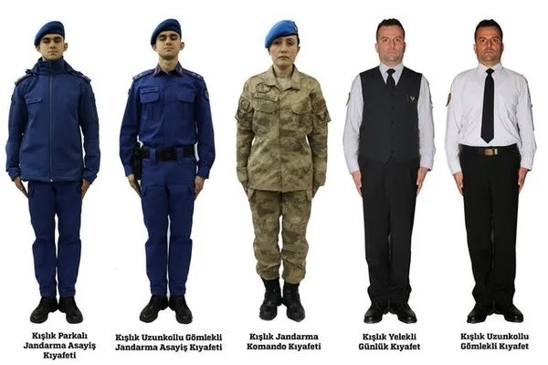 Jandarma yeni kıyafetleri ile görev başında