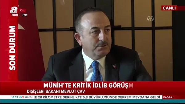 Dışişleri Bakanı Mevlüt Çavuşoğlu: İdlib'de ateşkesin tesis edilmesini Rusya'ya söyledik | Video