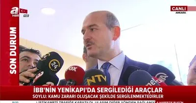 İçişleri Bakanı Süleyman Soylu’dan İstanbul Yenikapı’daki sergilenen araçlarla ilgili flaş açıklama!