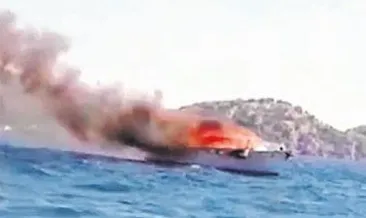 Milyonluk yat alevlere teslim