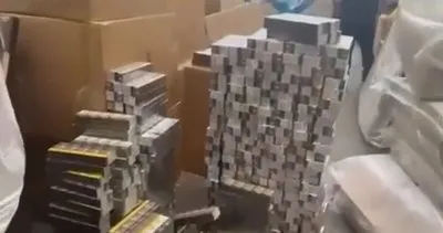 Kayseri'de kaçak sigara operasyonu: Yemek masalarından 4 bin paket kaçak sigara çıktı #kayseri