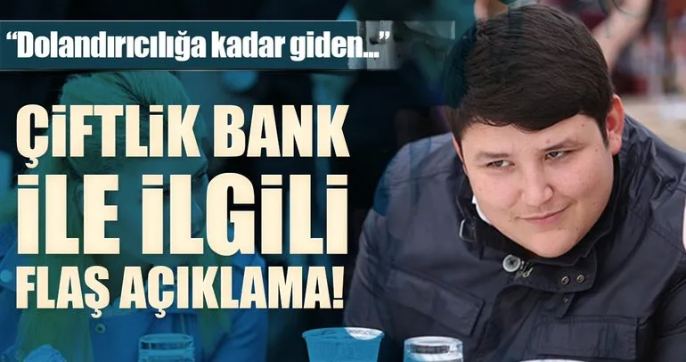 Son dakika: Bakan Tüfenkci’den flaş Çiftlik Bank açıklaması