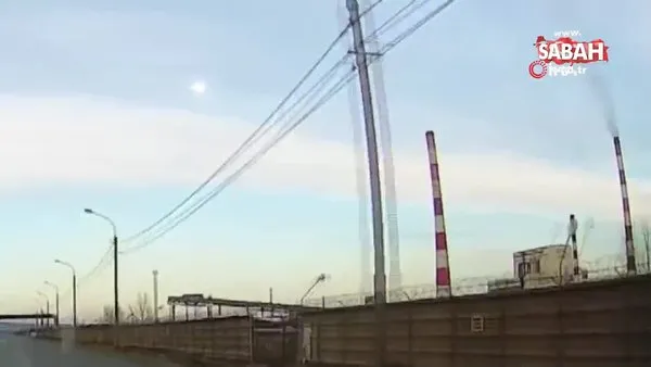 Rusya’da meteor düşme anı kameraya böyle yansıdı