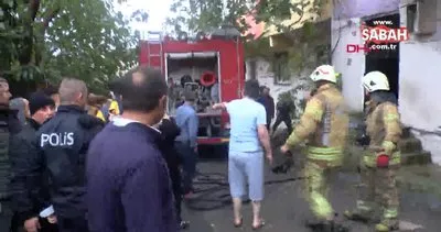 Ümraniye’de yangında mahsur kalan 2 kişiyi komşuları kurtardı | Video