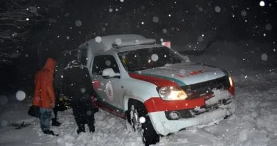 Şanlıurfa’da sağlık çalışanlarının zorlu kar mesaisi