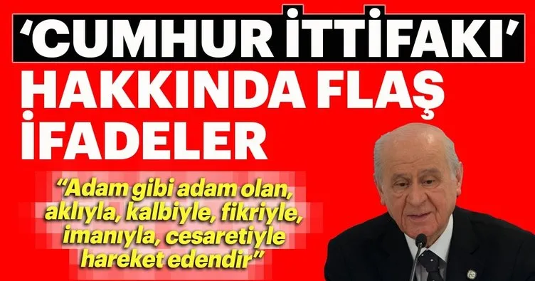 Devlet Bahçeli'den flaş Cumhur ittifakı açıklaması! ile ilgili görsel sonucu