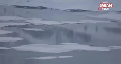 Murat Nehri kısmen buz tuttu | Video
