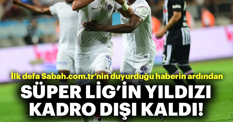 Kasımpaşa’da Trezeguet kadro dışı!