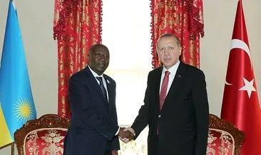 Cumhurbaşkanı Erdoğan, Ruanda Başbakanını kabul etti