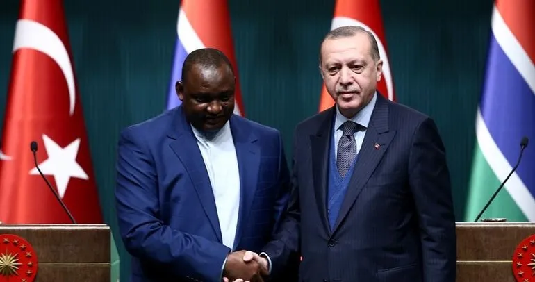 Başkan Erdoğan Barrow ile görüştü