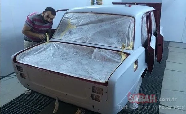 Herkes bu arabanın peşinde! Efsane Murat 124'e yaptıkları görenleri şaşkına çeviriyor...