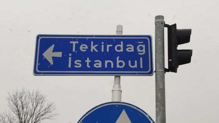 Kar, Tekirdağ’a giriş yaptı, İstanbul’a doğru ilerliyor