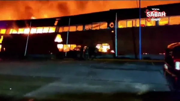 Meksika’da depo yangını: 3 yaralı | Video