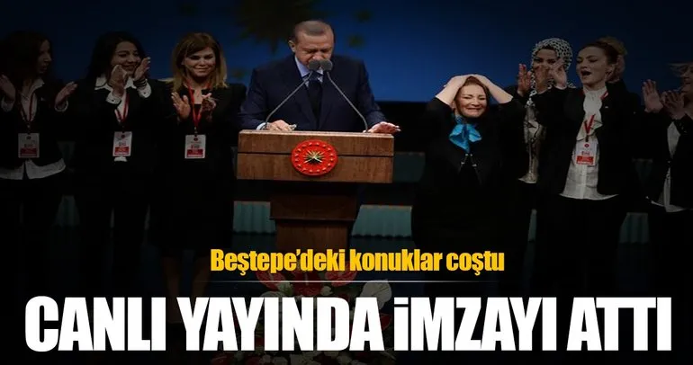 Cumhurbaşkanı Erdoğan imzaladı Beştepe’deki güzellik uzmanları coştu