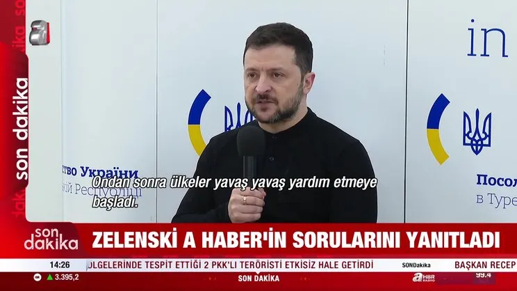 Zelenskiy'den A Haber'in sorusuna yanıt: