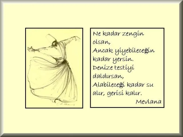 Resimli Mevlana Sözleri - En Güzel Hz. Mevlana Sözleri ve Öğütleri