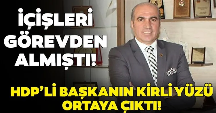 Son dakika! İçişleri Bakanlığı görevden almıştı! HDP’li Başkan ile ilgili şoke eden gerçek ortaya çıktı!