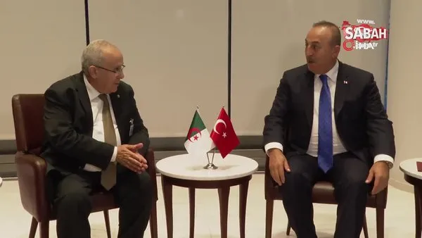 Dışişleri Bakanı Çavuşoğlu, Cezayir Dışişleri Bakanı Ramtane Lamamra ile görüştü | Video