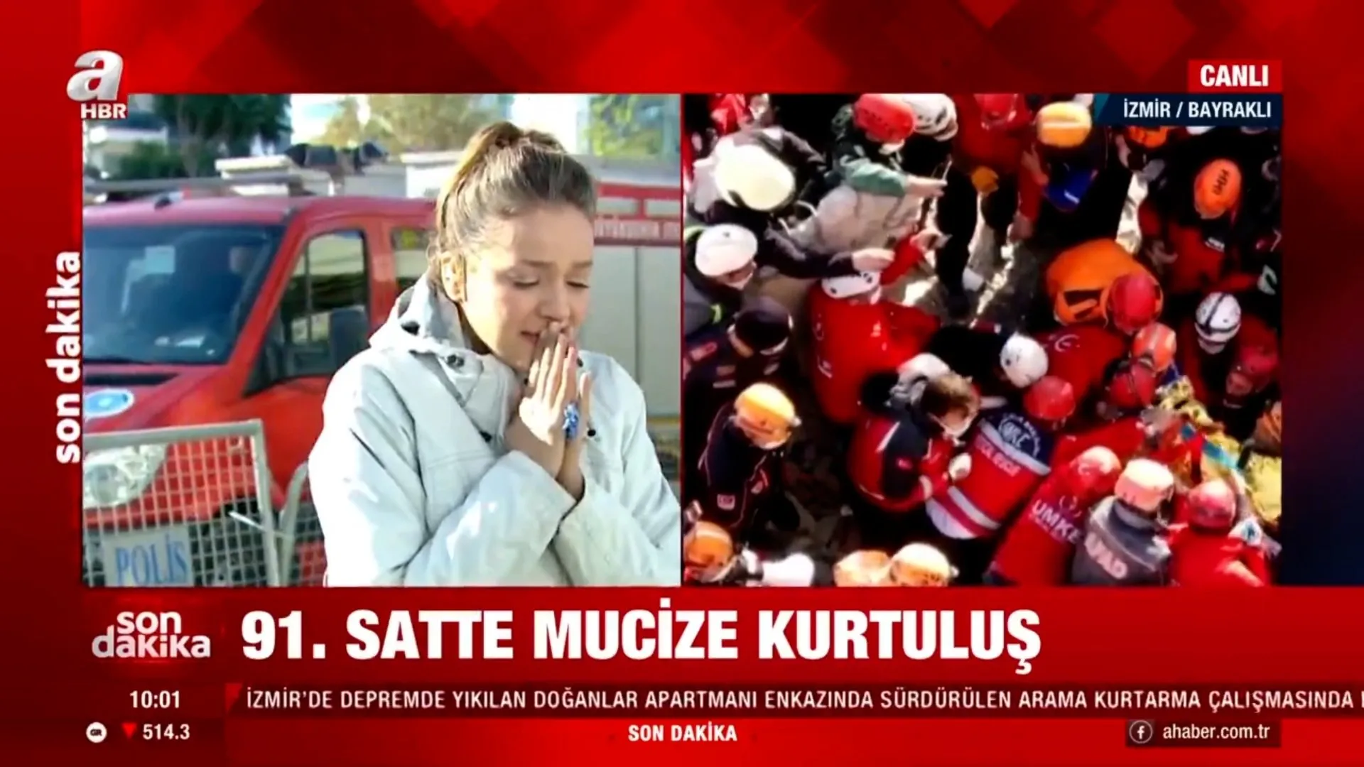 Son Dakika Izmir De Enkazda Mucize Ayda Bebek 91 Saat Sonra Boyle Cikarildi Video Videosunu Izle Son Dakika Haberleri