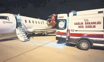 Ambulans uçak Zehra bebek için havalandı #istanbul