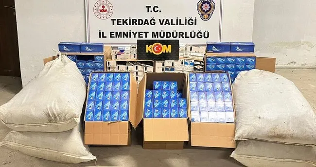 273 bin makaron tütün! 800 kg tütün ele geçirildi