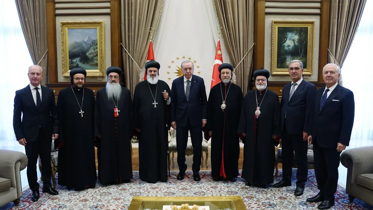 Başkan Erdoğan Süryani Ortodoks Kilisesi Patriği II. Efrem Kerim'i kabul etti