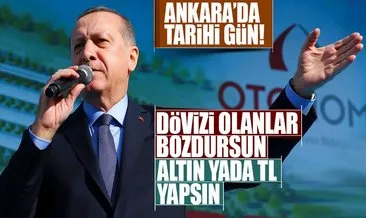 Cumhurbaşkanı Erdoğan: Yastık altındaki dövizleri TL’ye çevirin