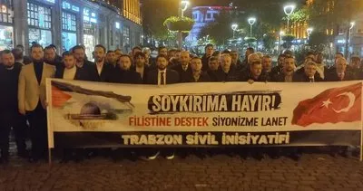 Trabzon’da TÜGVA ve Sivil İnsiyatifinden Amerika’ya lanet okudu