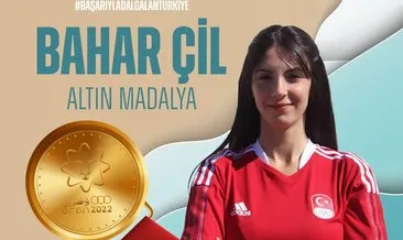 Milli sporcu Bahar Çil’den altın madalya