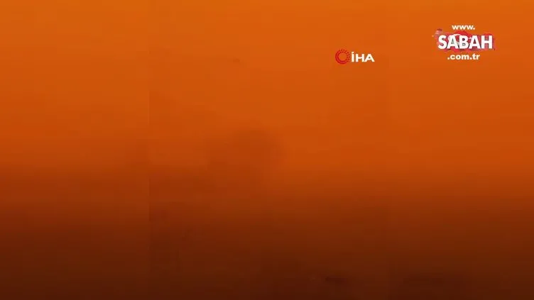 Libya’da gökyüzünün rengi turuncuya döndü