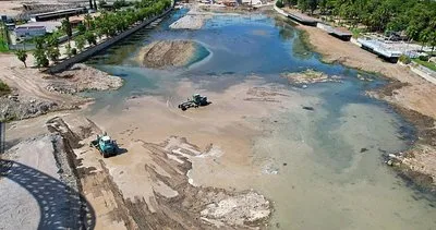 Seyhan nehri yosunlardan temizleniyor #adana