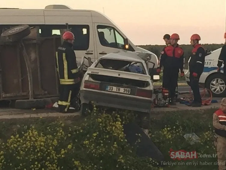 Şanlıurfa’da inanılmaz kaza: Minibüsten ayrılan römork otomobile çarptı