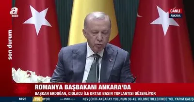 SON DAKİKA HABERLERİ | Romanya Başbakanı ile ortak basın toplantısı! Başkan Erdoğan’dan Gazze mesajı