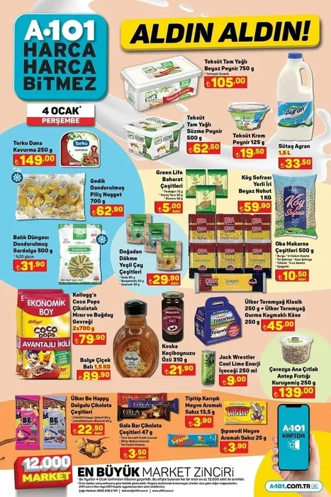 A101 AKTÜEL KATALOĞU 4 OCAK: Yeni yılın ilk indirimleri sayfa sayfa yayında! Bu Perşembe A101 aktüel ürünler kataloğunda neler var?