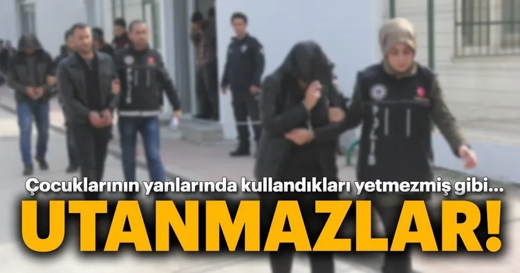 Adana merkezli uyuşturucu operasyonunda torbacı karı-koca tutuklandı