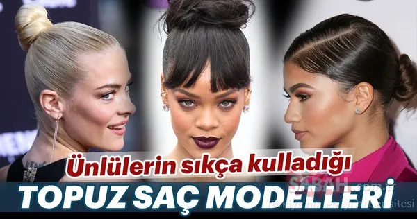 Topuz saç modellerini ünlülerle keşfedin!