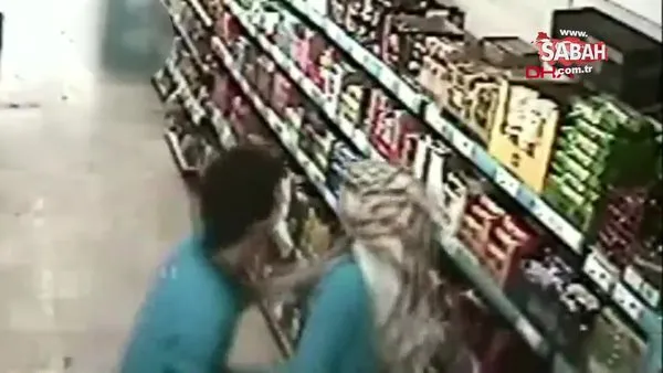 İstanbul'da market çalışanı genç kadına reyonların arasında böyle saldırdı!