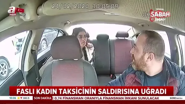 İstanbul'da taksici dehşeti! Kadın yolcuya feci saldırı kamerada | Video