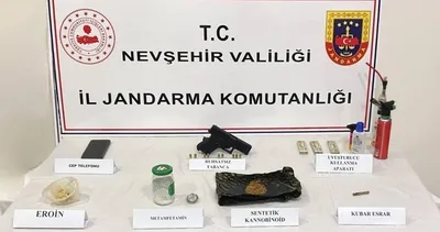 Nevşehir'de uyuşturucu ve silah ele geçirildi #nevsehir
