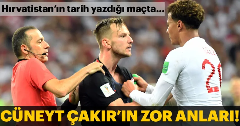 Hırvatistan - İngiltere maçından kareler