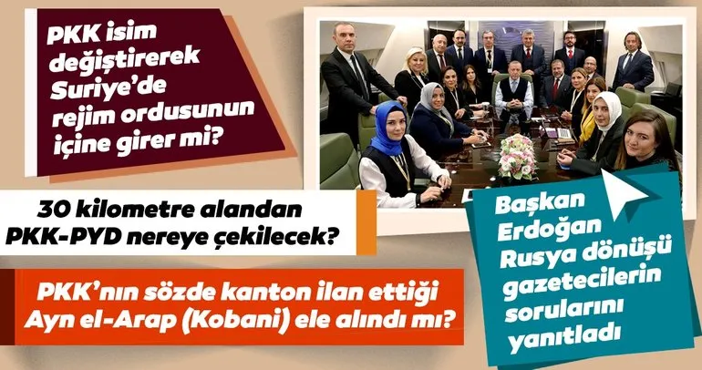 Başkan Erdoğan Soçi zirvesi dönüşü gazetecilerin sorularını yanıtladı