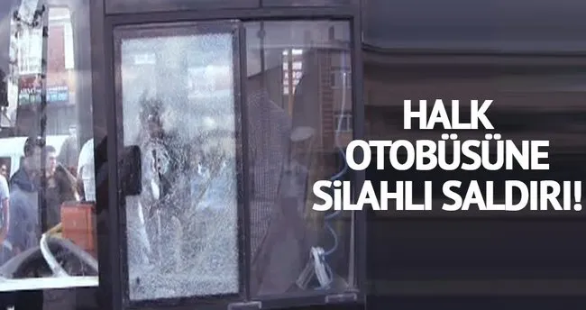 Sancaktepe’de halk otobüsüne silahlı saldırı