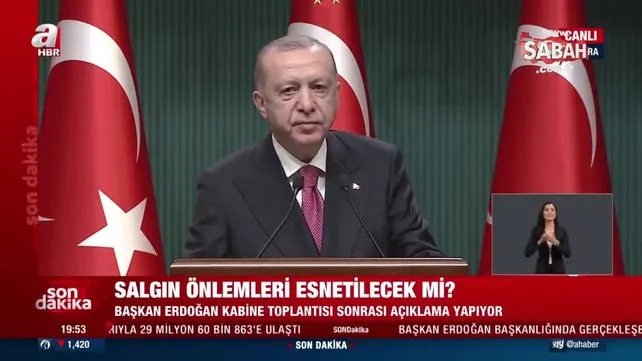 SON DAKİKA: Kabine Toplantısı kararları açıklandı! Cumhurbaşkanı Erdoğan normalleşme kararlarını duyurdu | Video
