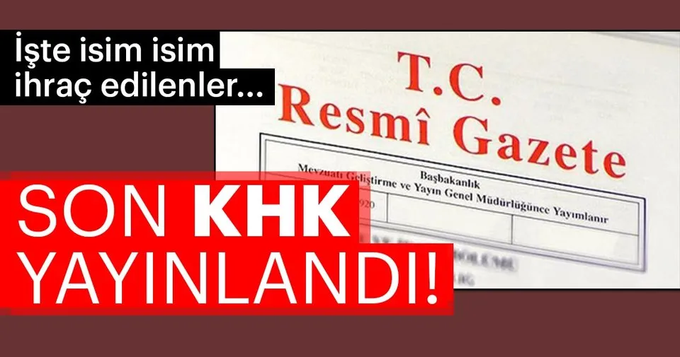 yeni ihraclar son khk resmi gazete de