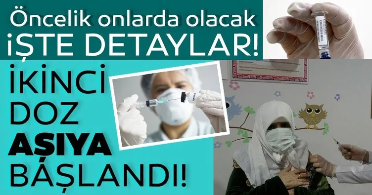 2’nci doz aşıya başlandı