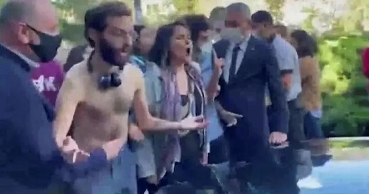 Kadrolu eylemci çıktı