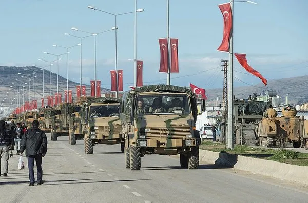 50 'Kirpi' Afrin'e doğru gidiyor