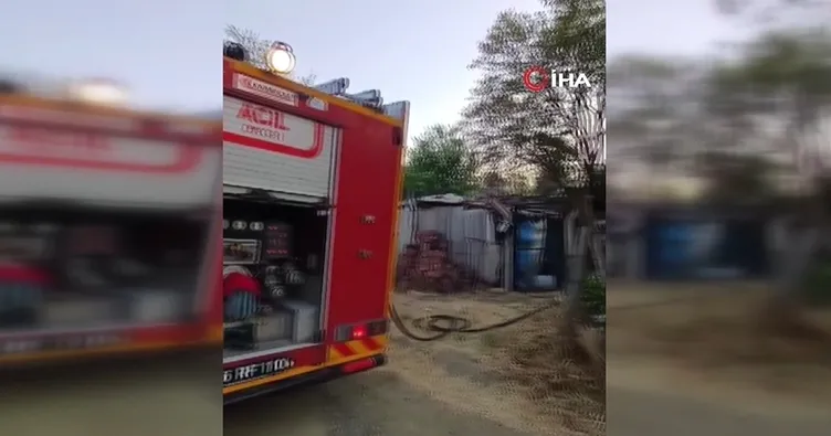 Bahçeli evde korkutan yangın